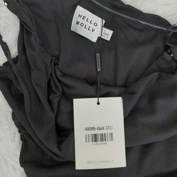 NWT! HELLO MOLLY VLOGGER DRESS BLACK - SIZE L - Picture 5 of 5
